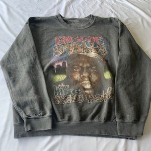 M Biggie Smalls Pullover Crewneck Sweatshirt